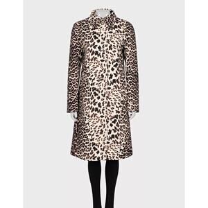 NWOT Prada Brown Animal Print Wool Coat - IT42 / M